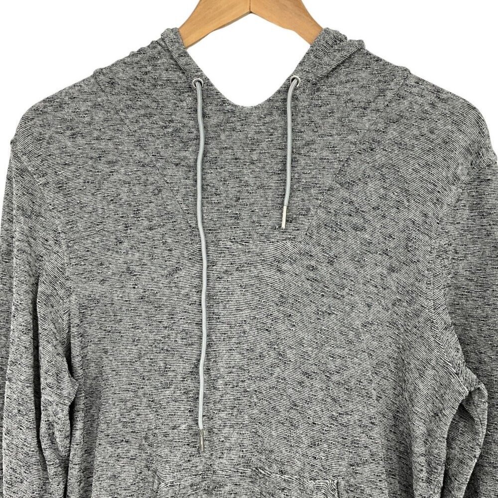 Orlebar Brown Pullover Hoodie Sweatshirt Gray Size S Quiet Luxury Stretch Pocket - Picture 2 of 8